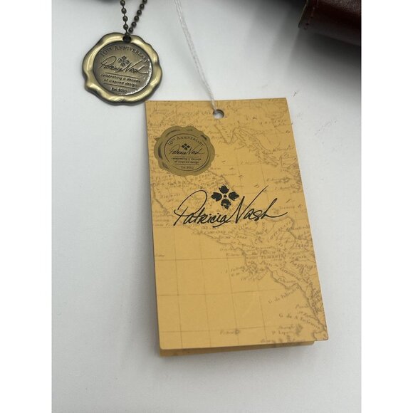 Patricia Nash Leather Aveley Tote British Tan Tooled New With Tags MSRP $179.00 - Picture 9 of 13